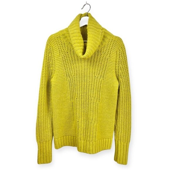 ** Birretti Chartreuse Merino Alpaca Mix Turtleneck Sweater US M - Picture 2 of 8